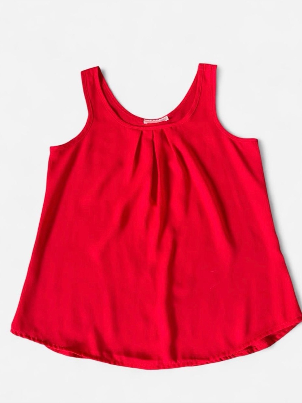 Agaci Red Strappy Tank Top Sleeveless Cami Y2K